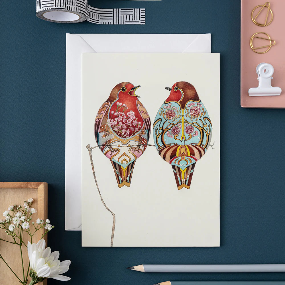 Robins Greetings Card