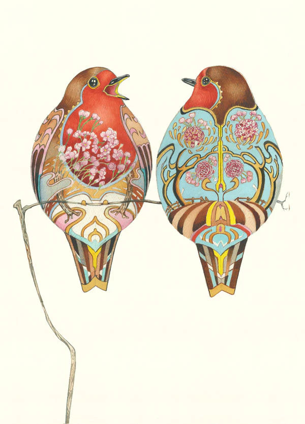 Robins Greetings Card