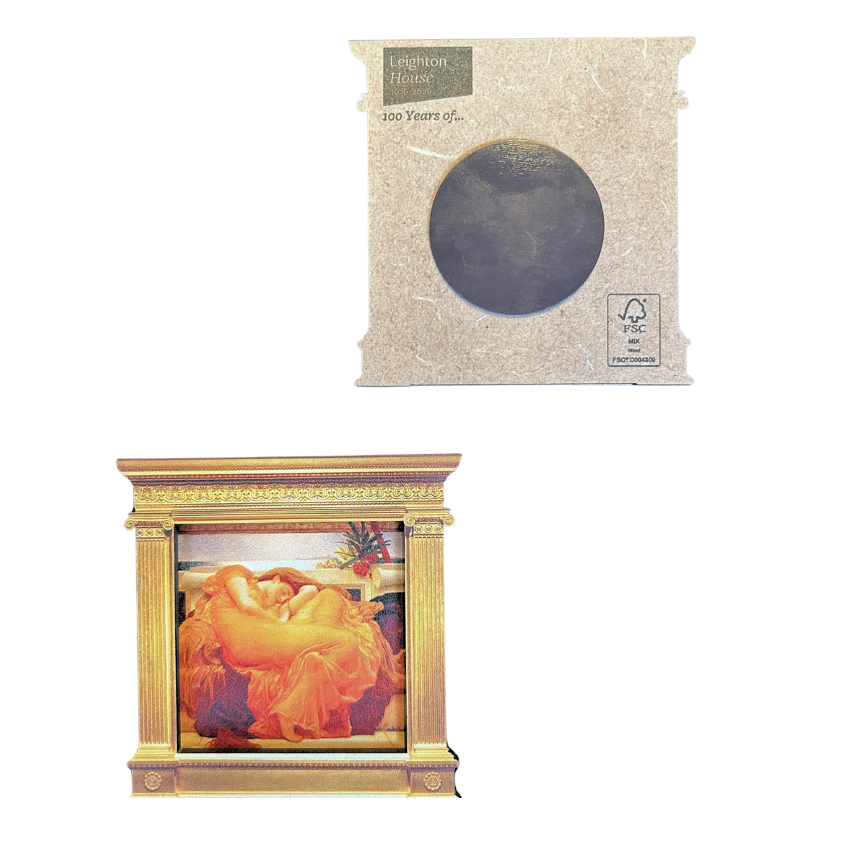 Flaming June Wooden Magnet