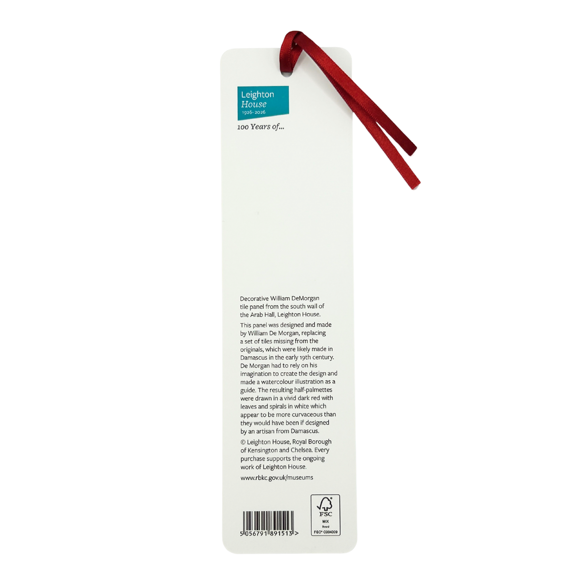 Arab Hall Tile Lunette Bookmark