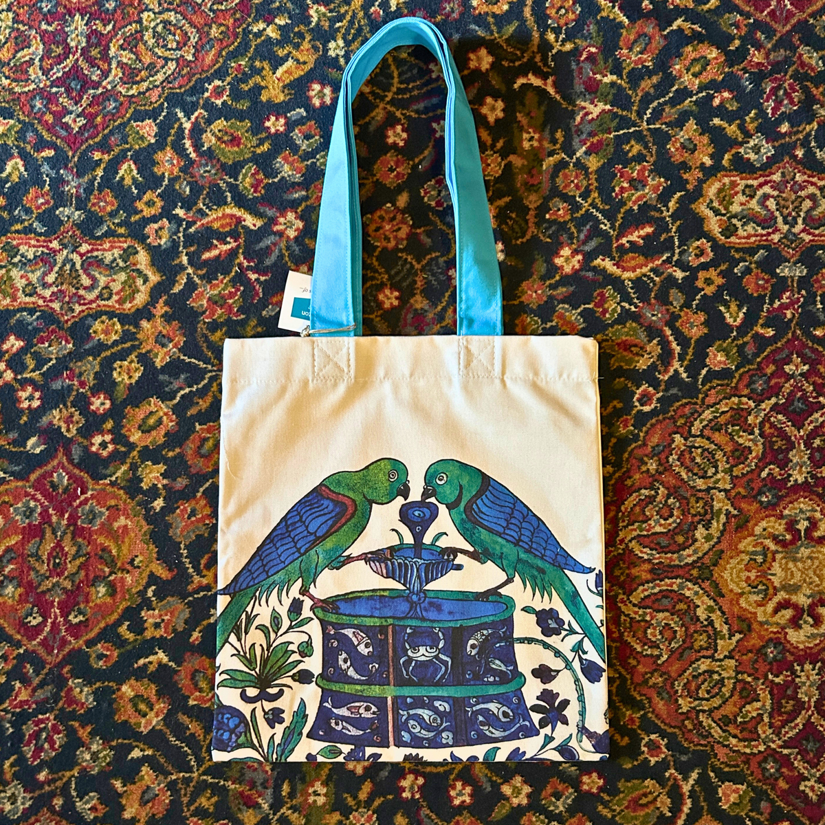 William De Morgan Parrot Tile Tote Bag