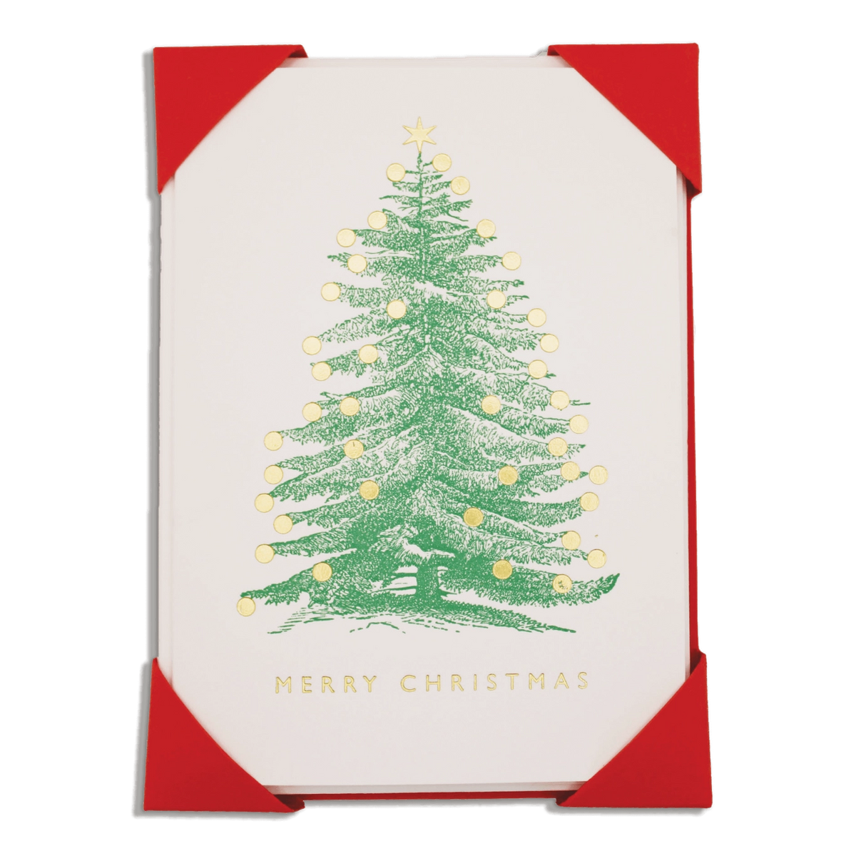 Christmas Tree Cards Pack of 5