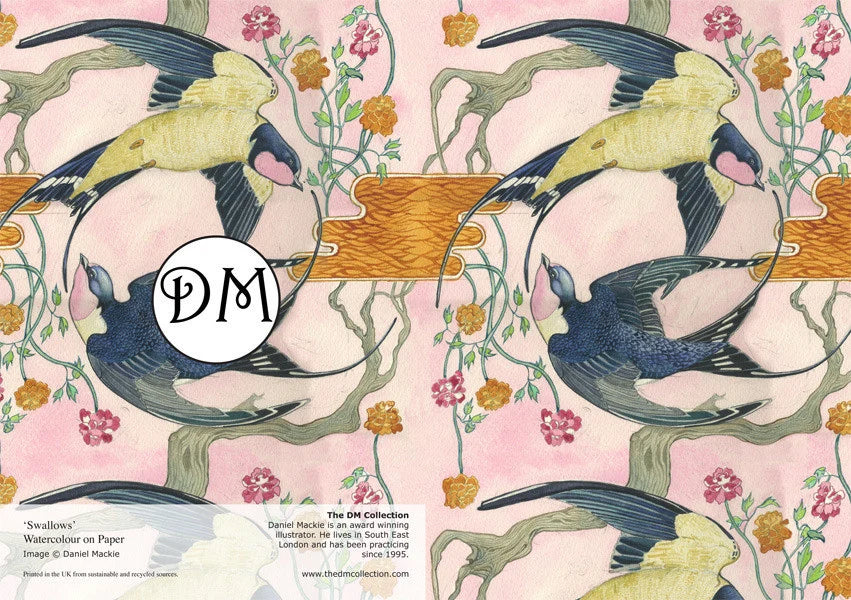Swallows Greetings Card