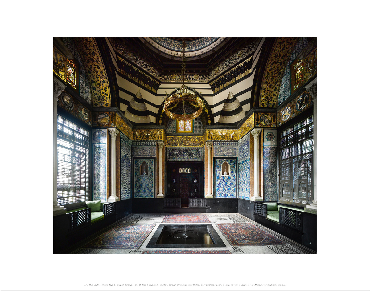 Arab Hall, Leighton House, Mounted Print